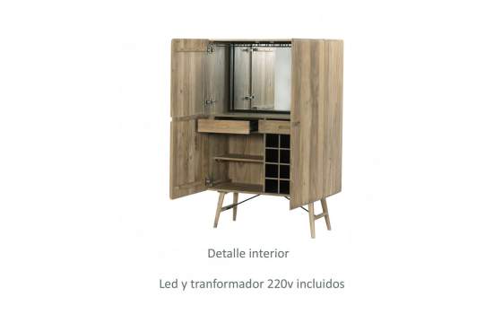 Mueble Bar 2 Puertas Diseño Rustico Actual Serie Adions Mueble Bar 2 Puertas Diseño Rustico Actual Serie Adions