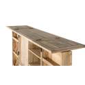 Mueble Bar con Barra en Mango Natural Serie Ameland Mueble Bar con Barra en Mango Natural Serie Ameland