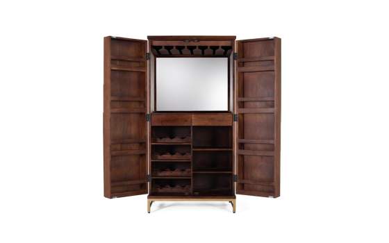 Mueble Bar Madera Colonial Actual 2 Puertas Serie Aterian