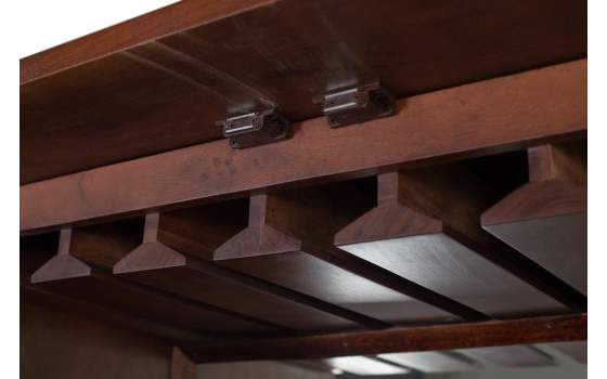 Mueble Bar Madera Colonial Actual 2 Puertas Serie Aterian