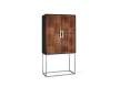 Mueble Bar Madera Metal Colonial 2 Puertas Serie Aterian