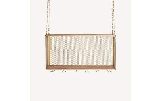 Mueble Bar Moderno Elevable Acero Dorado Serie Alleghe