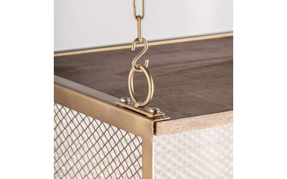 Mueble Bar Moderno Elevable Acero Dorado Serie Alleghe