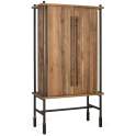Mueble Bar Rustico 2 Puertas Madera Metal - Serie Boreal