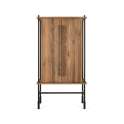 Mueble Bar Rustico 2 Puertas Madera Metal - Serie Boreal