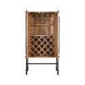 Mueble Bar Rustico 2 Puertas Madera Metal - Serie Boreal