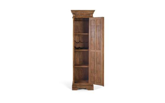 Mueble Bar Rustico Madera Maciza 4 Estantes Ameland