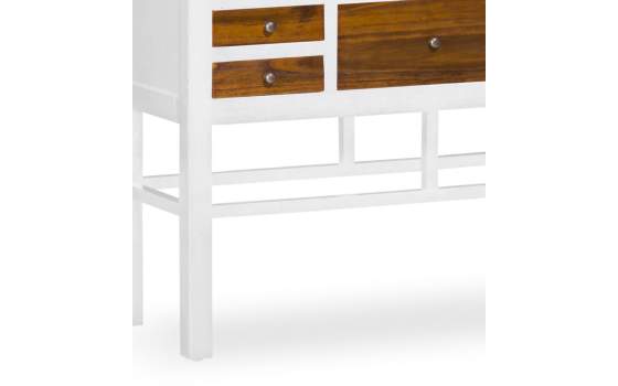 Mueble Cajonera Estilo Oriental Blanca Clasica Serie Abeast
