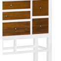Mueble Cajonera Estilo Oriental Blanca Clasica Serie Abeast