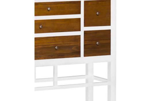 Mueble Cajonera Estilo Oriental Blanca Clasica Serie Abeast