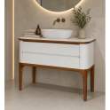 Mueble de Baño Bicolor 2 Cajones - Serie Vanity