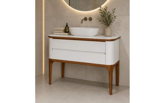Mueble de Baño Bicolor 2 Cajones - Serie Vanity