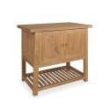 Mueble de Baño Teca 2 Puertas Estante - Serie Calcun