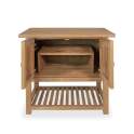 Mueble de Baño Teca 2 Puertas Estante - Serie Calcun