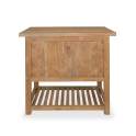 Mueble de Baño Teca 2 Puertas Estante - Serie Calcun
