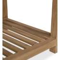 Mueble de Baño Teca 2 Puertas Estante - Serie Calcun
