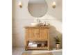 Mueble de Baño Teca 2 Puertas Estante - Serie Calcun