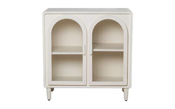 Mueble de Entrada 2 Puertas Diseño Actual Blanco Acester