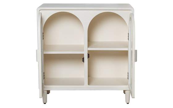 Mueble de Entrada 2 Puertas Diseño Actual Blanco Acester