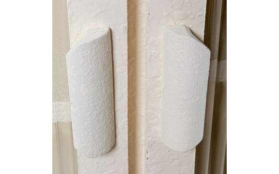 Mueble de Entrada 2 Puertas Diseño Actual Blanco Acester