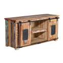 Mueble de TV en Madera Reciclada con Puertas Correderas Agelelli Mueble de TV en Madera Reciclada con Puertas Correderas Agelelli