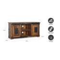 Mueble de TV en Madera Reciclada con Puertas Correderas Agelelli
