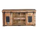 Mueble de TV en Madera Reciclada con Puertas Correderas Agelelli Mueble de TV en Madera Reciclada con Puertas Correderas Agelelli