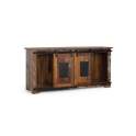 Mueble de TV en Madera Reciclada con Puertas Correderas Agelelli