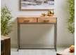 Mueble Entrada 2 Cajones industrial Madera Acero Neith