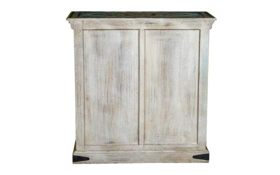 Mueble Entrada Etnico Mango Policromado 2 Puertas Ambros