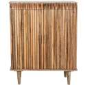 Mueble Entrada Madera Mango 2 Puertas Alistonadas Abrizzi