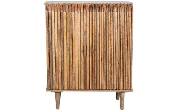 Mueble Entrada Madera Mango 2 Puertas Alistonadas Abrizzi
