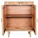 Mueble Entrada Madera Mango 2 Puertas Alistonadas Abrizzi