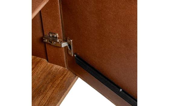 Mueble Entrada Madera Mango 2 Puertas Alistonadas Abrizzi