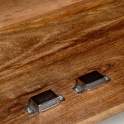 Mueble Entrada Madera Mango 2 Puertas Alistonadas Abrizzi