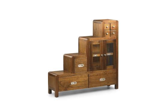 Mueble Escalera Colonial Flash Derecha 7 Cajones 2 Puertas