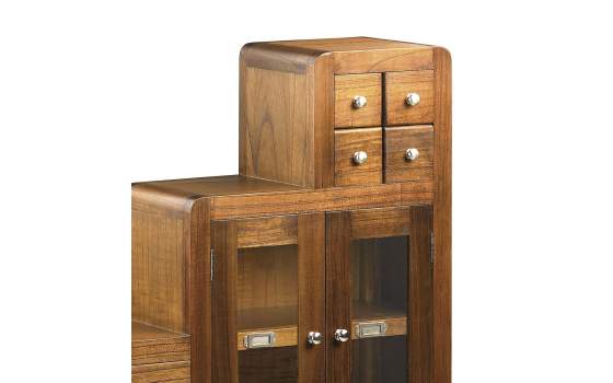 Mueble Escalera Colonial Flash Derecha 7 Cajones 2 Puertas