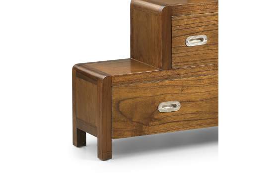 Mueble Escalera Colonial Flash Derecha 7 Cajones 2 Puertas