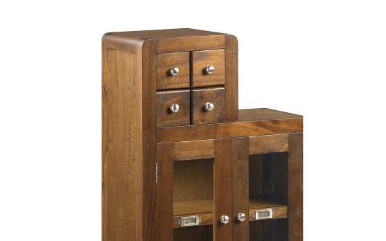 Mueble Escalera Colonial Flash Izquierda 2 Puertas 7 Cajones