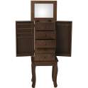 Mueble Joyero con Cajones y Puertas Roble Alauson