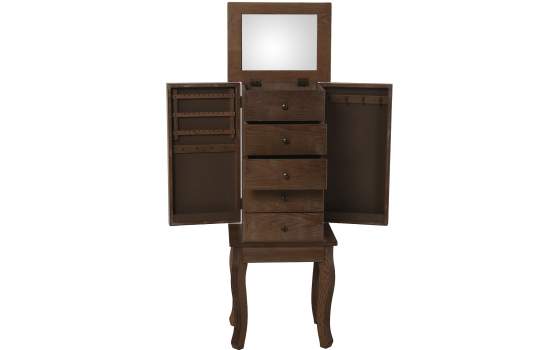 Mueble Joyero con Cajones y Puertas Roble Alauson