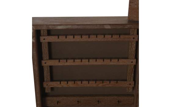 Mueble Joyero con Cajones y Puertas Roble Alauson
