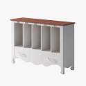 Mueble Librero Provenzal con 1 Cajon Serie Praga
