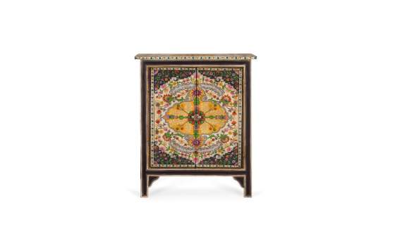 Mueble Oriental Chino 2 Puertas Pintado a Mano Dalian