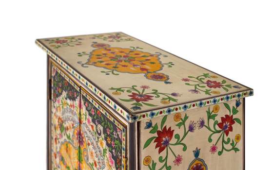 Mueble Oriental Chino 2 Puertas Pintado a Mano Dalian