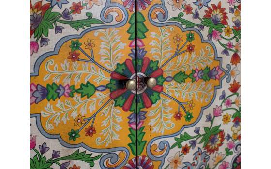Mueble Oriental Chino 2 Puertas Pintado a Mano Dalian