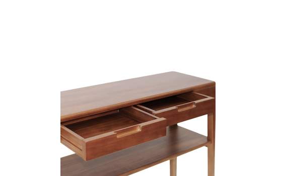 Mueble Para el Recibidor Estilo Colonial 2 Cajones Serie Oporto