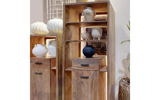 Mueble Recibidor 1 Cajon 1 Puerta Madera Acacia Althan