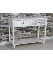 Mueble Recibidor 2 Cajones 1 Estante Blanco Decape Angaran