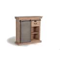 Mueble Recibidor 2 Cajones 1 Puerta Corredera Industrial Darkon